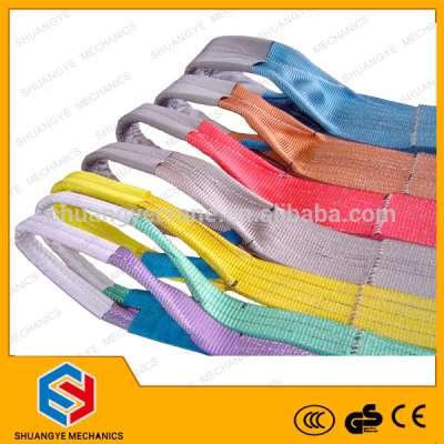 Nylon/ polyster/soft round webbing sling made in China/nylon web sling polyester